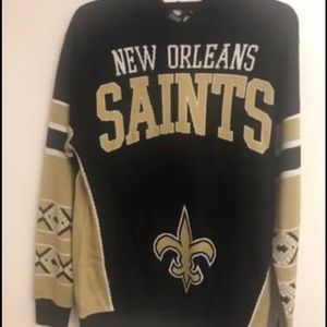 NFL New Orleans Saints Hooded Pullover Sweater